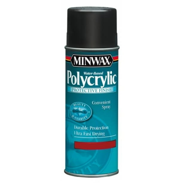 Minwax 35555000 Spray Protecteur Polycrylique pour Bois, Brillant Clair, Boîte Aérosol de 11,5 oz
