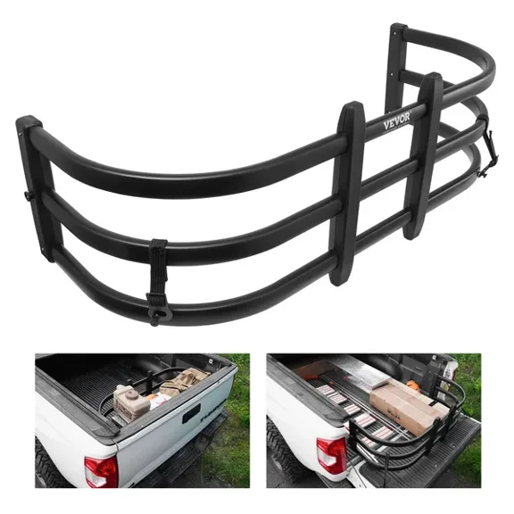 Aluminum Truck Bed Extender Retractable Tailgate Extension 51.6 to 64 Inches Adjustable Fits Ridgeline Tacoma Gladiator Colorado Canyon Frontier Ranger