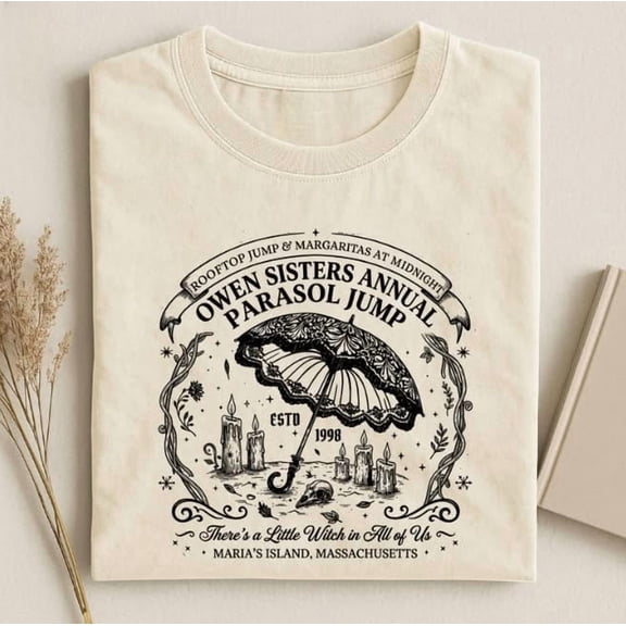 Halloween Owens Sisters Shirt, Practical Midnight Margarita Graphic Tee, Vintage Parasol Magical Witchy 90s Movie-Inspired shirt