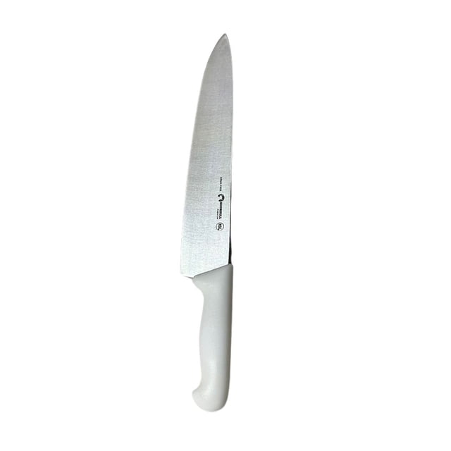 Cuchillo Chef 10 pulgadas Acero Inoxidable Mango Ergonómico Color Blanco Shorbull
