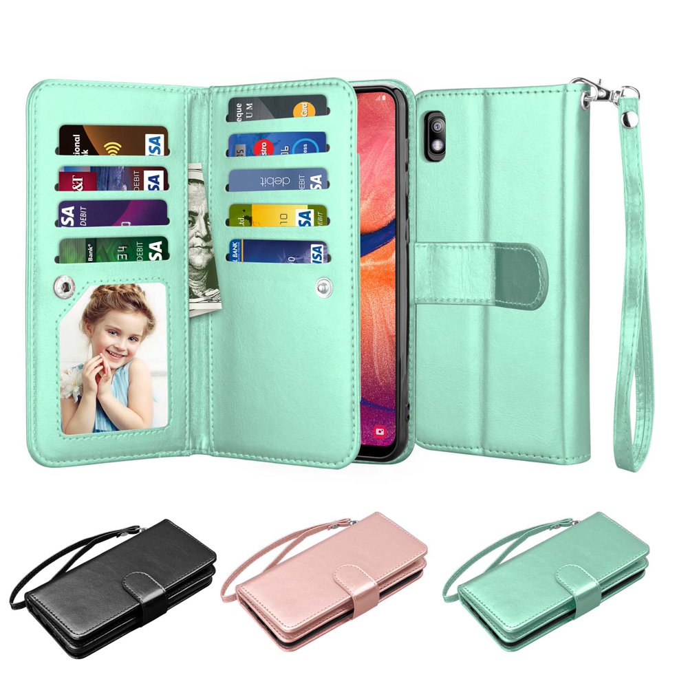 6.4" 2019 Galaxy A10E Case, Samsung Galaxy A10E Wallet Case, Njjex