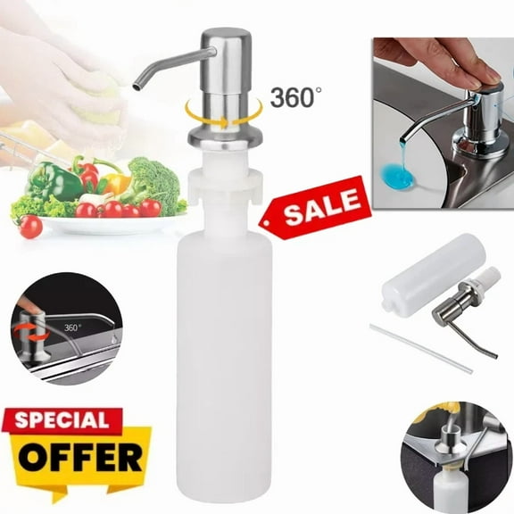 300Ml Stainless Steel Soap Dispenser Kitchen Sink Hands Bath Liquid Pump Bottle?