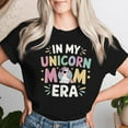 thumbnail image 2 of In My Unicorn Mom Era First Father’s Day Celebration Women’s Funny Cute Graphic T-Shirt Comfortable Cotton Tee, 2 of 3