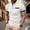 White, variant on ZZwxWA Tops for Men Up to 65% Off Casual Breathable Cozy Style T-shirt Male Oversize V Neck Tshirts Elastic Printed Quick-Dry Tops Holiday Beach Work Out Shirts Plus Size Short Sleeve Tee