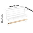 thumbnail image 4 of Ovzne Kitchen Wall Mounted Storage Rack Baking Roll Paper Rack Seasoning Jar Storage Rack Non Perforated Wall Mounted Seasoning Rack On Clearance, 4 of 4