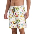 thumbnail image 2 of Fotbe Chickens A Trajes de Baño Estampados para Hombre, Shorts de Verano de Secado Rápido, Ropa de Playa, Bañadores-Small, 2 of 6