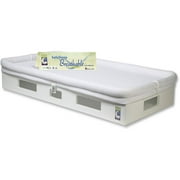 SafeSleep Breathable Crib Mattress, White Base, White Surface