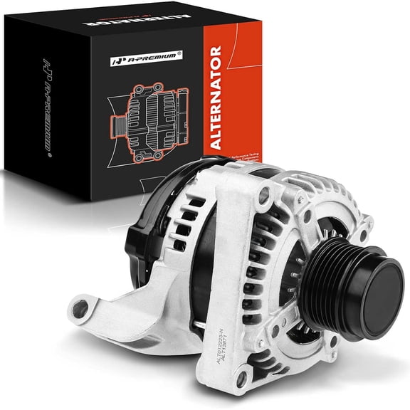 A-Premium Alternator Compatible with Dodge Grand Caravan & Chrysler Town & Country 2001-2007, Voyager 2001-2003, 3.3L 3.8L, 140Amp 12V CW 6-Groove Pulley, Replace# AND0293, VND0293, 421000-0011