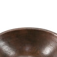 thumbnail image 3 of LO17RDB Small Oval Self Rimming Hammered Copper Sink, 3 of 3