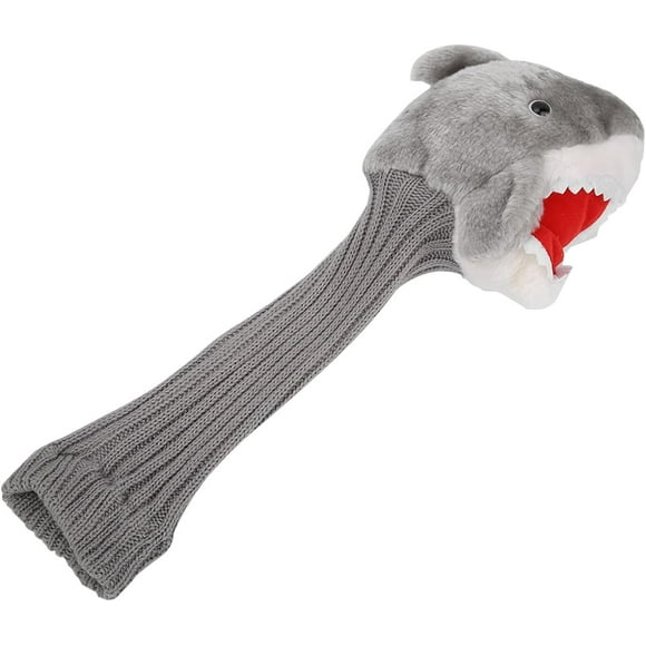 HUGFEGWE Golf Club Head Cover, Adorable Shark Head Shape Plush Cloth Golf Wood Driver Head Cover CJB91-7677