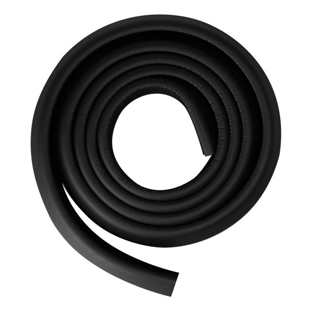 Unique Bargains 6.6ft Table Desk Edge Foam Edge Cushion Guard Strip Soft Bumper Protector Black