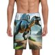 thumbnail image 1 of Fotbe Lake Forest Dinosaur A Pantalones Cortos de Pijama para Hombre, Ropa de Dormir, Pantalones de Pijama Cortos para Hombre-X-Large, 1 of 6