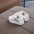 thumbnail image 3 of UTTOASFAY Toddler Shoes Children Kid Baby Girls Boys Shoes Striped Bling Flat Led Luminous Sport Sneaker Shoes 4.5-5Years, 3 of 6