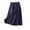 Navy, variant on CAIXIA Skirts for Women Midi Length White A-Line Solid Color Stretchable Fabric Women's Flowy Handkerchief Hemline Midi Skirt