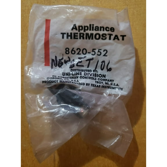 Robertshaw Dryer Thermostat 8620-552 (Replaces ET106)