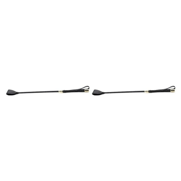 Advancent Látigo de cuero de 54 cm para caballos, látigo para carreras de caballos ecuestres, fusta No.1 2piezas Advancent CBP589620