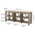 thumbnail image 5 of Evelyn&Zoe Sawyer Rectangular TV Stand for TV's up to 65" in Antiqued Gray Oak, 5 of 8