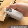 thumbnail image 4 of Mini Bag Sealer, 2 in 1 Handheld Heat Sealer and Cutter,Handheld Heat Sealer Machine with Magnetic, Portable Bag Sealer Heat Seal for Keep Food Fresh K3E3, 4 of 7