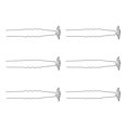 thumbnail image 3 of MasteelfCA 6pcs Snowflake Design Hairpin Rhinestone Headdress Stylish Hair Accessories, 3 of 8