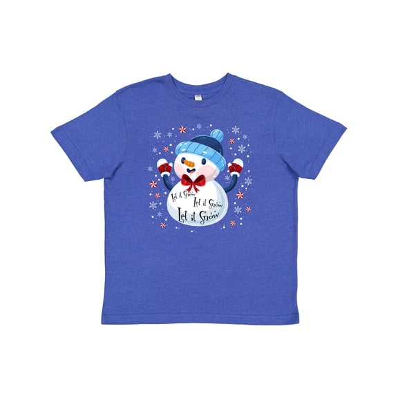 Inktastic Holiday Snowman Youth T-Shirt