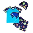 thumbnail image 2 of Niños Niños Natación Tops Pantalones Cortos de Snorkel Y Gorra - Dinosaurio DYNWAVEMX Traje de gorra de traje de baño infantil, 2 of 8