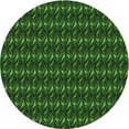 thumbnail image 1 of Ahgly Company Machine Washable Indoor Round Transitional Dark Lime Green Area Rugs, 6' Round, 1 of 7