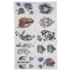 thumbnail image 1 of 10pcs Temporary Tattoos Stickers Waterproof Long Lasting Fake Tattoo Stickers Set, 1 of 5