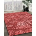 thumbnail image 2 of Ahgly Company Indoor Square Patterned Love Red Area Rugs, 4' Square, 2 of 6