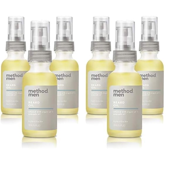 Aceite para barba Method Sea + Surf para hombre, 30 ml, paquete de 6