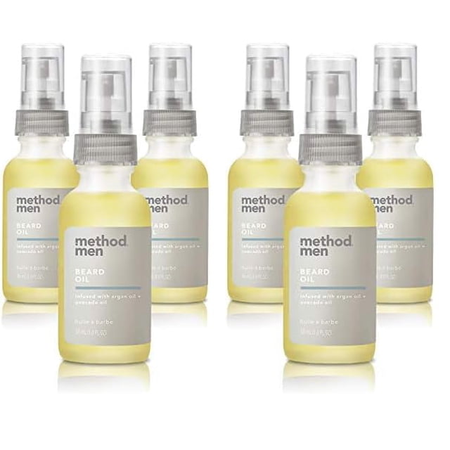 Aceite para barba Method Sea + Surf para hombre, 30 ml, paquete de 6