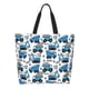 thumbnail image 1 of Fotbe Blue Excavator Bolsa Tote Estética de Lona con Estampado para Mujer - Bolsa Reutilizable de Hombro Casual para Vacaciones, Compras, Trabajo y Gimnasio, 1 of 8