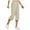 Khaki, variant on JWZUY Women's Drawsting Cotton Capris Casual Summer Lounge Pants Loose Fit Plus Size Wide Leg Crop Pants with Pockets Green L