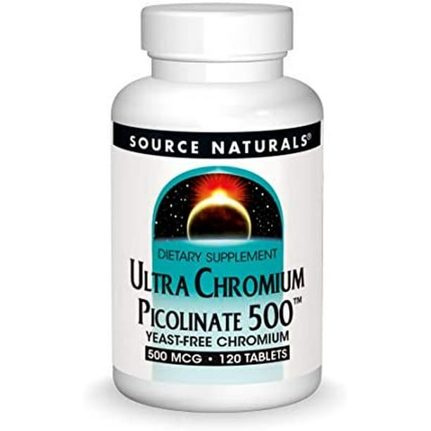 Ultra Chromium Picolinate 500 Mcg YeastFree Dietary Supplement 120