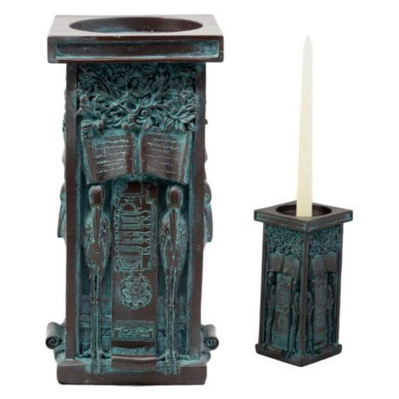 Ebros Gift Frank Lloyd Wright FLW Stork Panel Candle Holder Pillar Figurine 7.75"H Wright's Oak Park Studio Loggia Columns