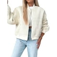 thumbnail image 2 of Womens Jackets Spring Fashion Cute Jacquard Coats Zip Up Jackets Dressy Casual Color XXL, 2 of 9