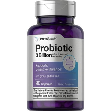 Probiotic for Women & Men's Digestive Health | 3 Billion CFU | 90 Capsules | by Horbaach