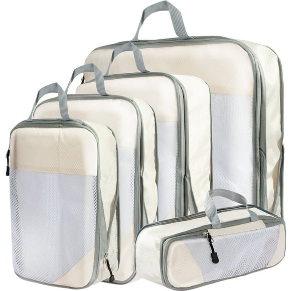 Portable Compression Packing Cubes Compressed Packing Cubes for Luggage Expandable Compression Packing Bag