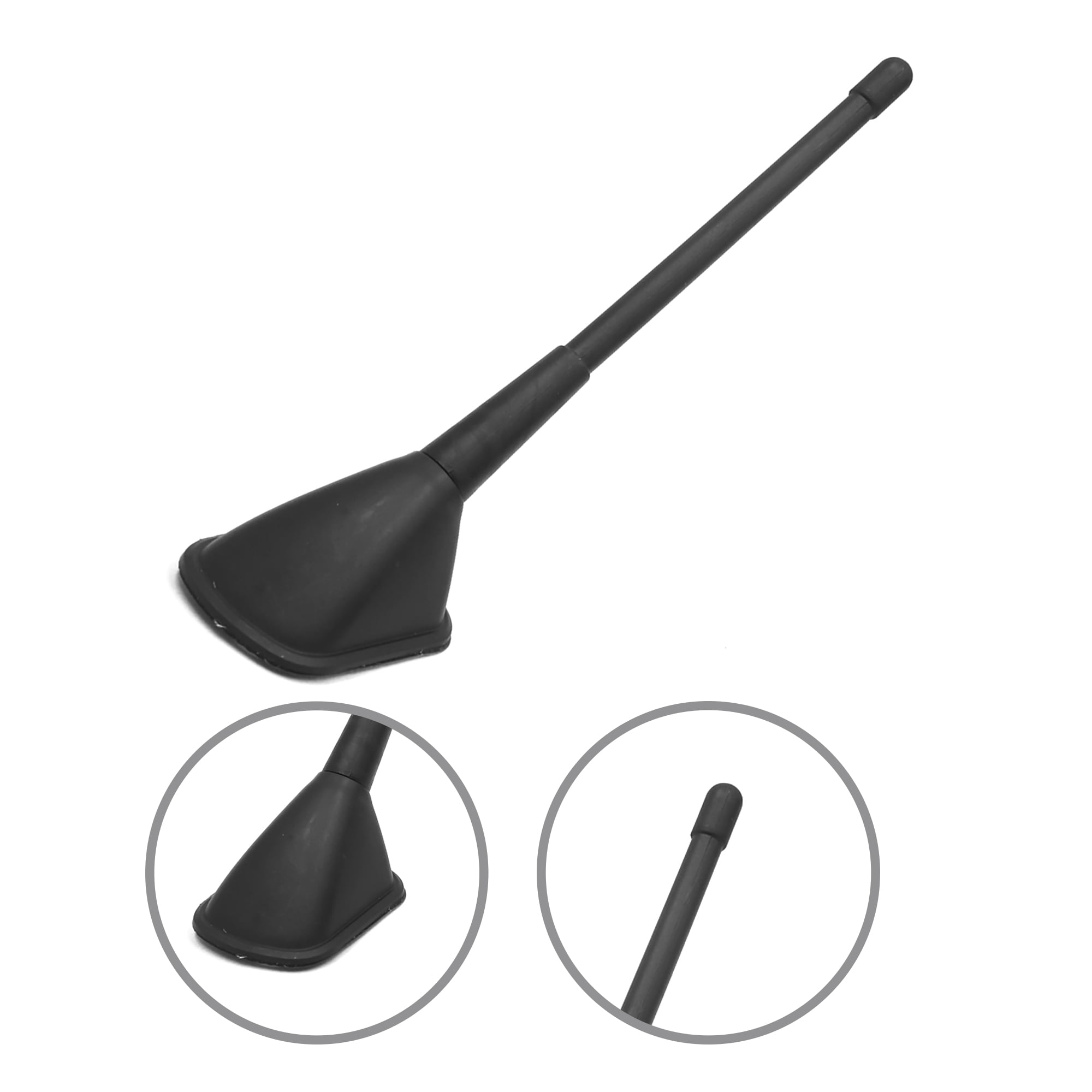 Unique Bargains 5.91" Black Self-Adhesive Decorative Car Antenna