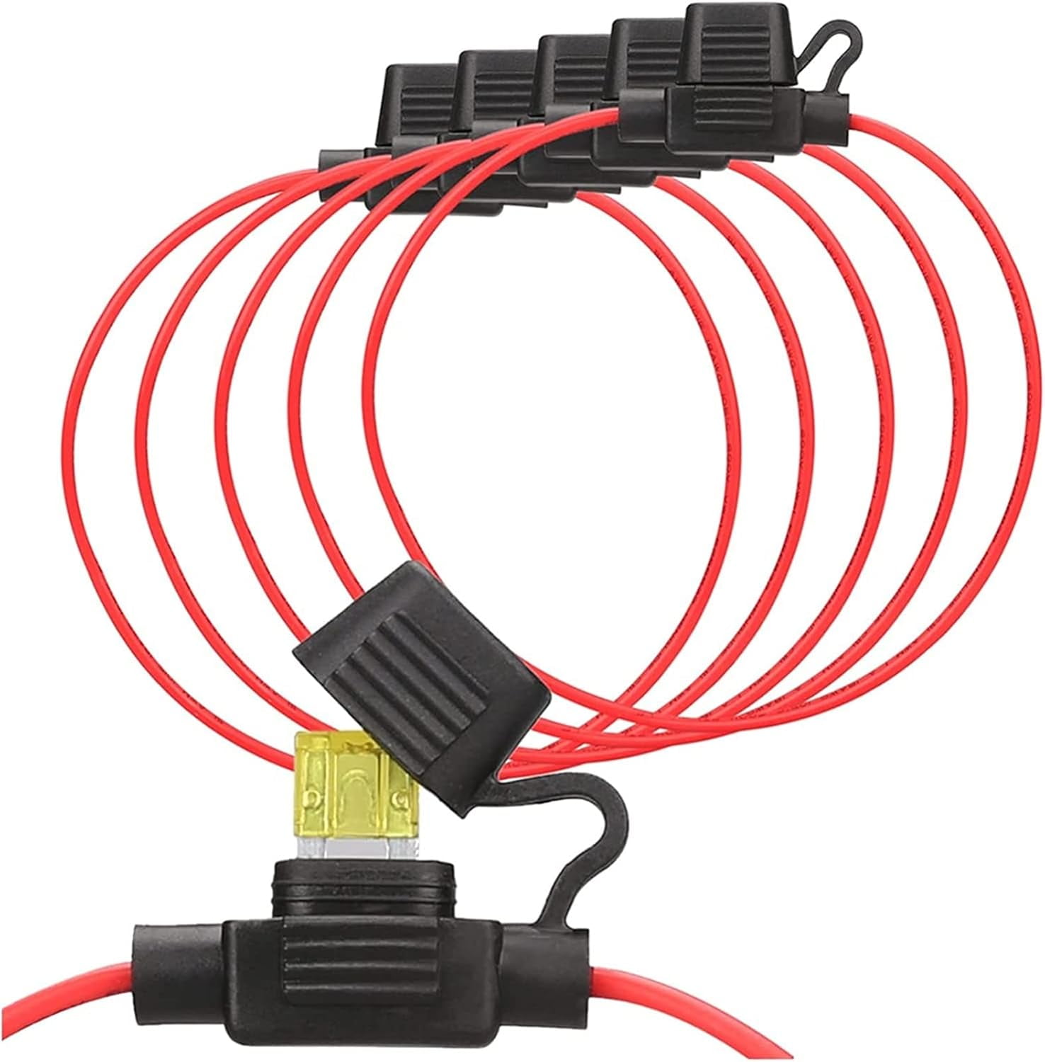 Fuse 5pcs Auto Car Blade Inline Type ATM Mini Fuse Waterproof Holder Case Motor Tap Blow Blo 12V 30A
