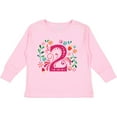 thumbnail image 3 of Inktastic 2nd Birthday 2 Year Old Girls Girls Long Sleeve Toddler T-Shirt, 3 of 5