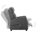 thumbnail image 4 of vidaXL Electric Massage Chair Light Grey Fabric, 4 of 5