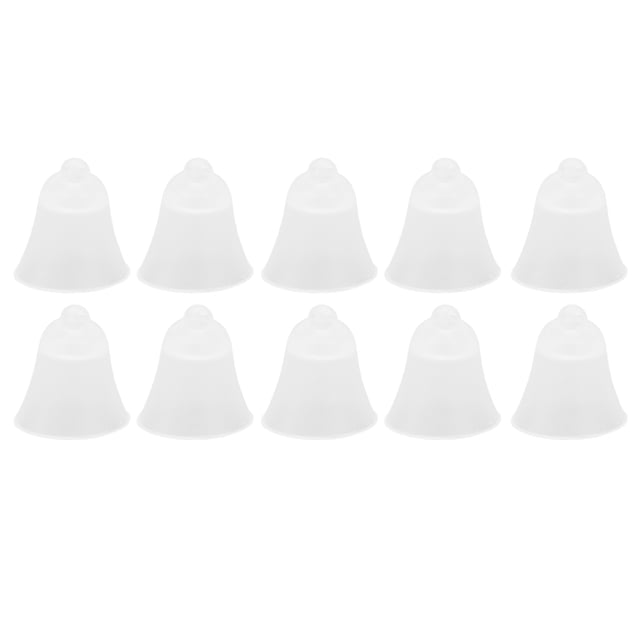 10 tapones para los oídos de silicona suave antiestática con 3 orificios, tamaño pequeño, para amplificadores auditivos blancos.