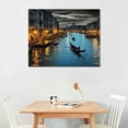 thumbnail image 2 of COMIO  Italy Canvas Wall Art Beautiful Grand Canal Landscape Photograph Prints Venice Skyline Picture Poster for Home Bedroom Living Room Decor, 2 of 4
