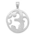 thumbnail image 3 of Sterling Silver Script Letter E Pendant, Round Filigree Monogram Charm, Personalized Initial Jewelry for Women or Unisex Wear, Custom Identity Necklace for Daily or Special Occasion Use, 3 of 6