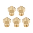 thumbnail image 1 of Boquilla de impresora 3D de 0.2mm, adecuada para cabezal de extrusión MK10, para filamento de 1.75mm, latón, 5 piezas, 1 of 4