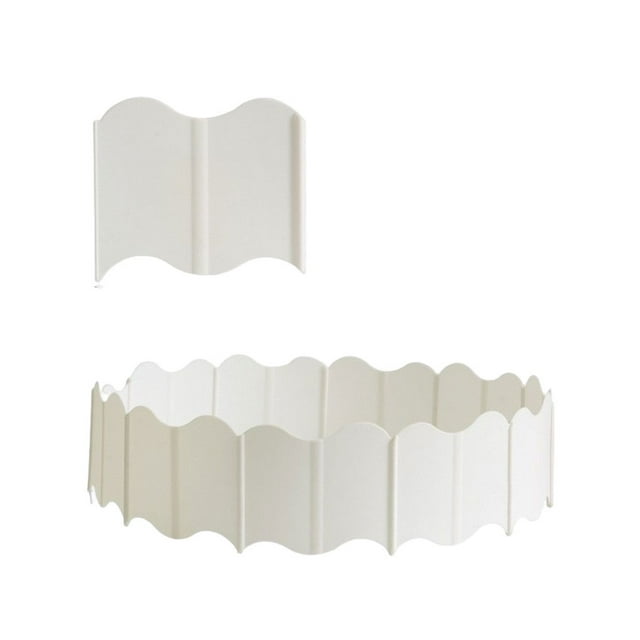 Cateissary Paquete de 20 vallas para patio, jardín, césped, decoración de paisajismo, vallas, suministro de Patio para el hogar, patio, parque, Blanco