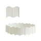 thumbnail image 1 of Cateissary Paquete de 20 vallas de plástico para patio, jardín, decoración de flores, vallas, jardinería, Patio, accesorio decorativo, calle Blanco, 1 of 6