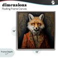 thumbnail image 4 of Stupell Industries Traditional Mystical Metamorphosis Fox Gray Floating Frame Canvas Art, 18 x 18, by Lazar Studio, 4 of 8