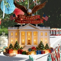 USA 250th Anniversary Merchandise, White House Printed Acrylic Ornament 250 Years Patriotic Decor for Patriots Fit for Seasonal Memorial