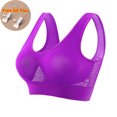 thumbnail image 3 of Otntypg Plus Size Sports Bra for Women Anti-Sagging Seamless Bras Wirefree Yoga Bra with Removable Pads Push Up Wire Free Everyday Full Coverage Comfortable Liftup Underwear Bras, 3 of 11